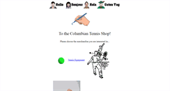 Desktop Screenshot of columbiantennisshop.com